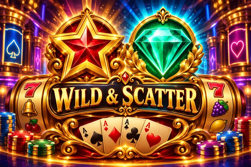 Distinct gold star and emerald diamond above gold reels — original concept illustration
