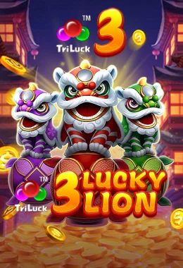 3 LUCKY LION — opisyal na cover ng laro mula sa JILI