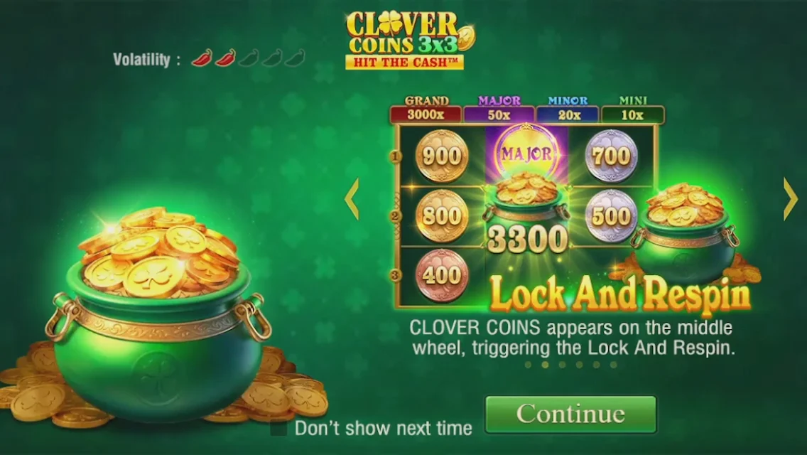 Clover Coins 3x3 — JILI provider image 2
