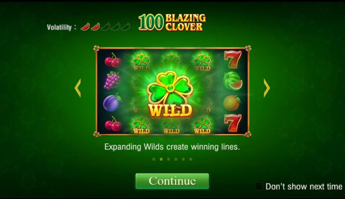 100 Blazing Clover — JILI provider image 2