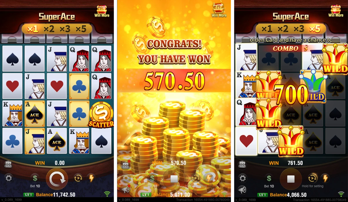 Original Super Ace game image supplied by JILI